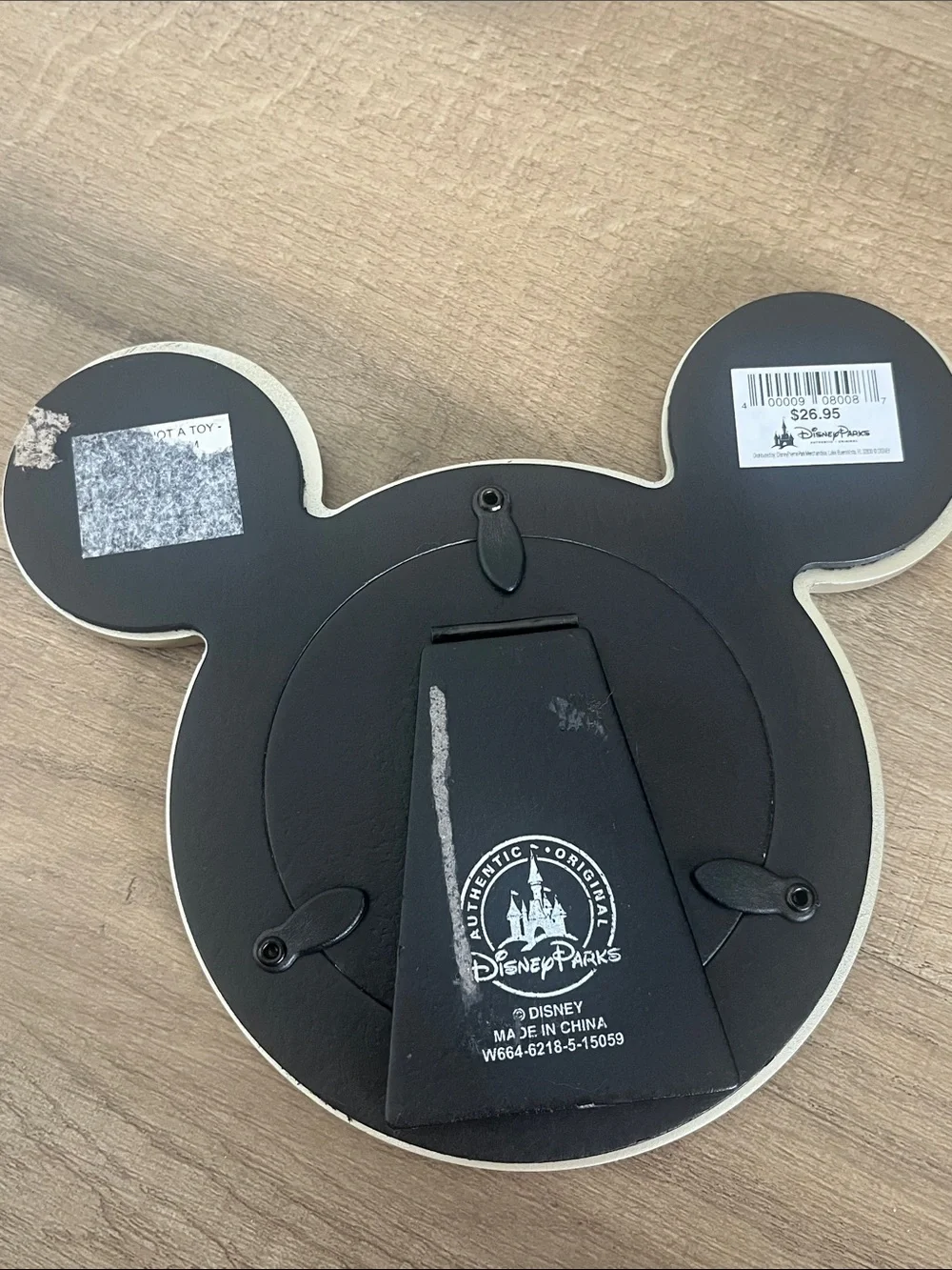 Disneyland Rhinestone Silver Mickey Ear Photo Frame Travel Souvenir Cute Gift